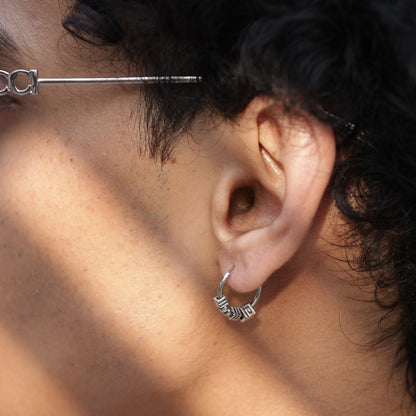Sprial Hoop Earrings - Pierced