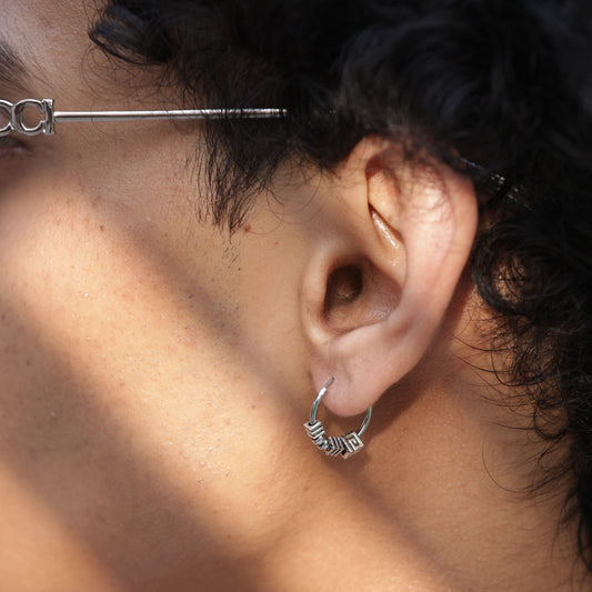 Sprial Hoop Earrings - Pierced