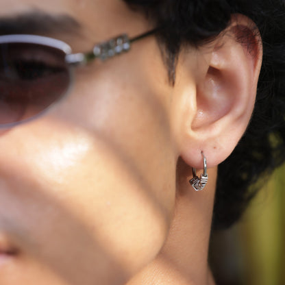 Sprial Hoop Earrings - Pierced