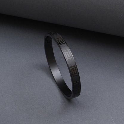 Vera Wave Black Men's Kada Bracelet