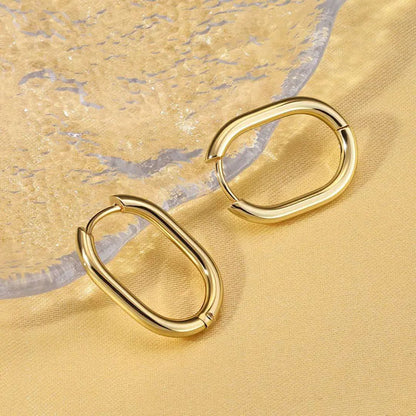 Gold-Plated Hoop Earrings
