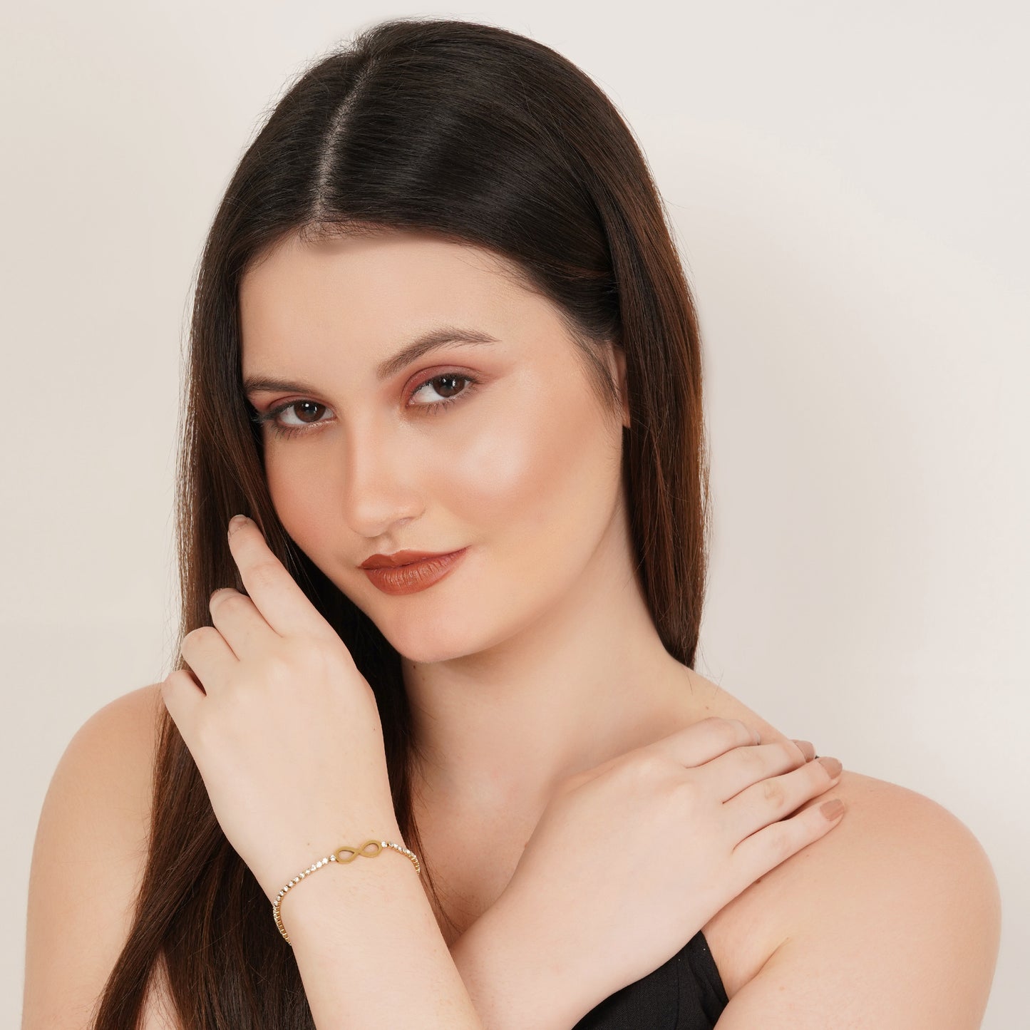 Infinity Gold Plated Chain Bracelet