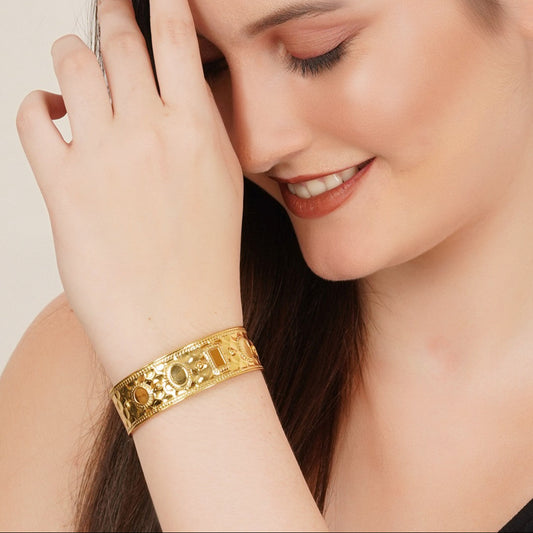 Vintage Gold Plated Cuff Bracelet