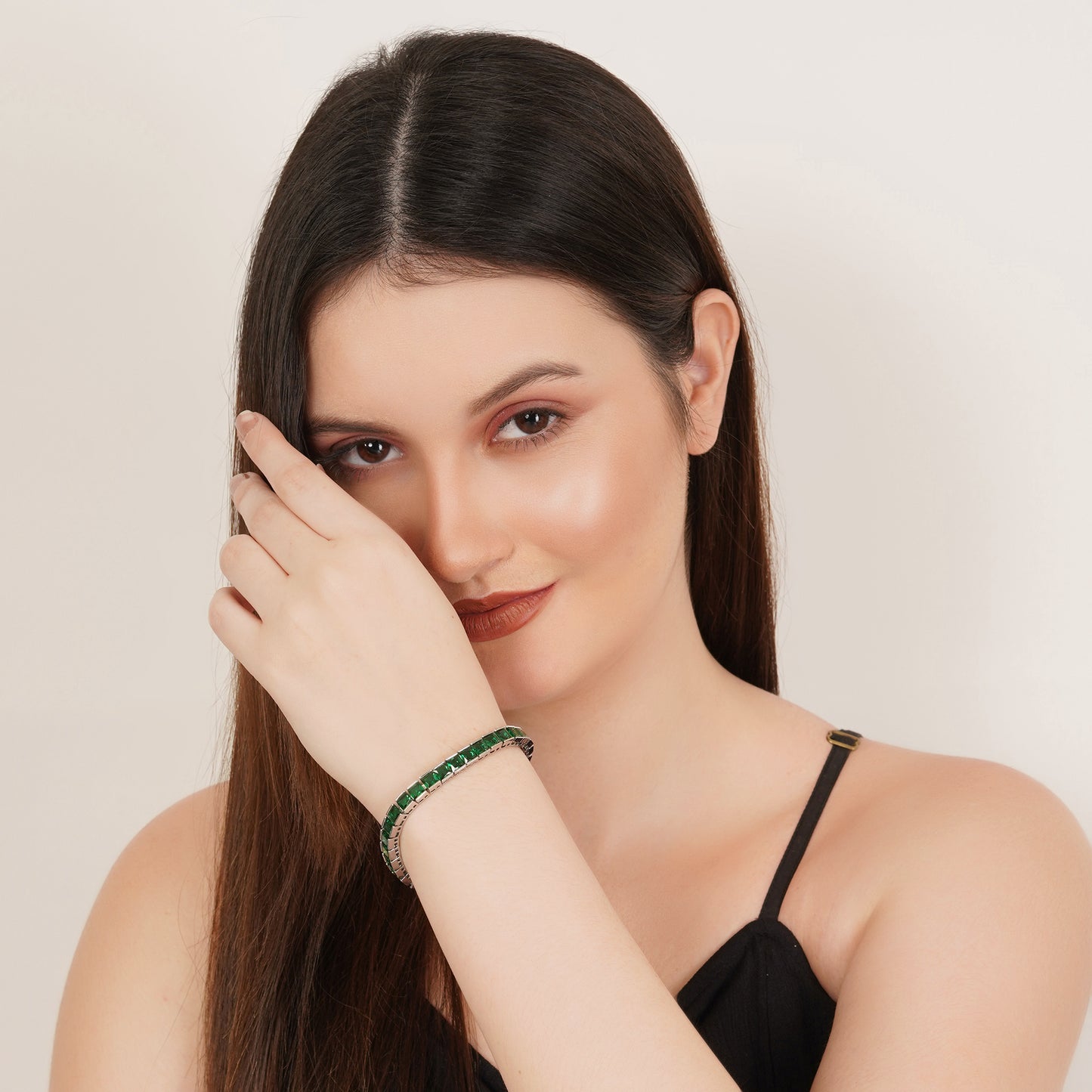 Alia's Green Tennis Bracelet