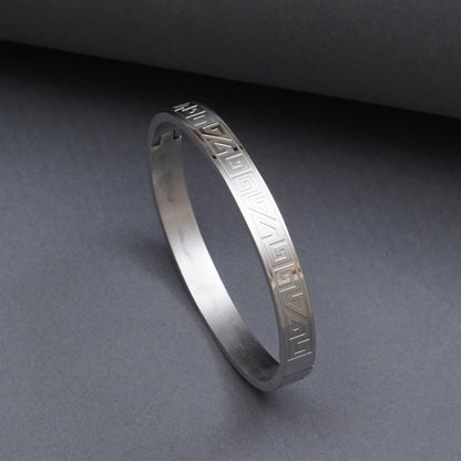 Eclipse Silver Men's Kada Bracelet