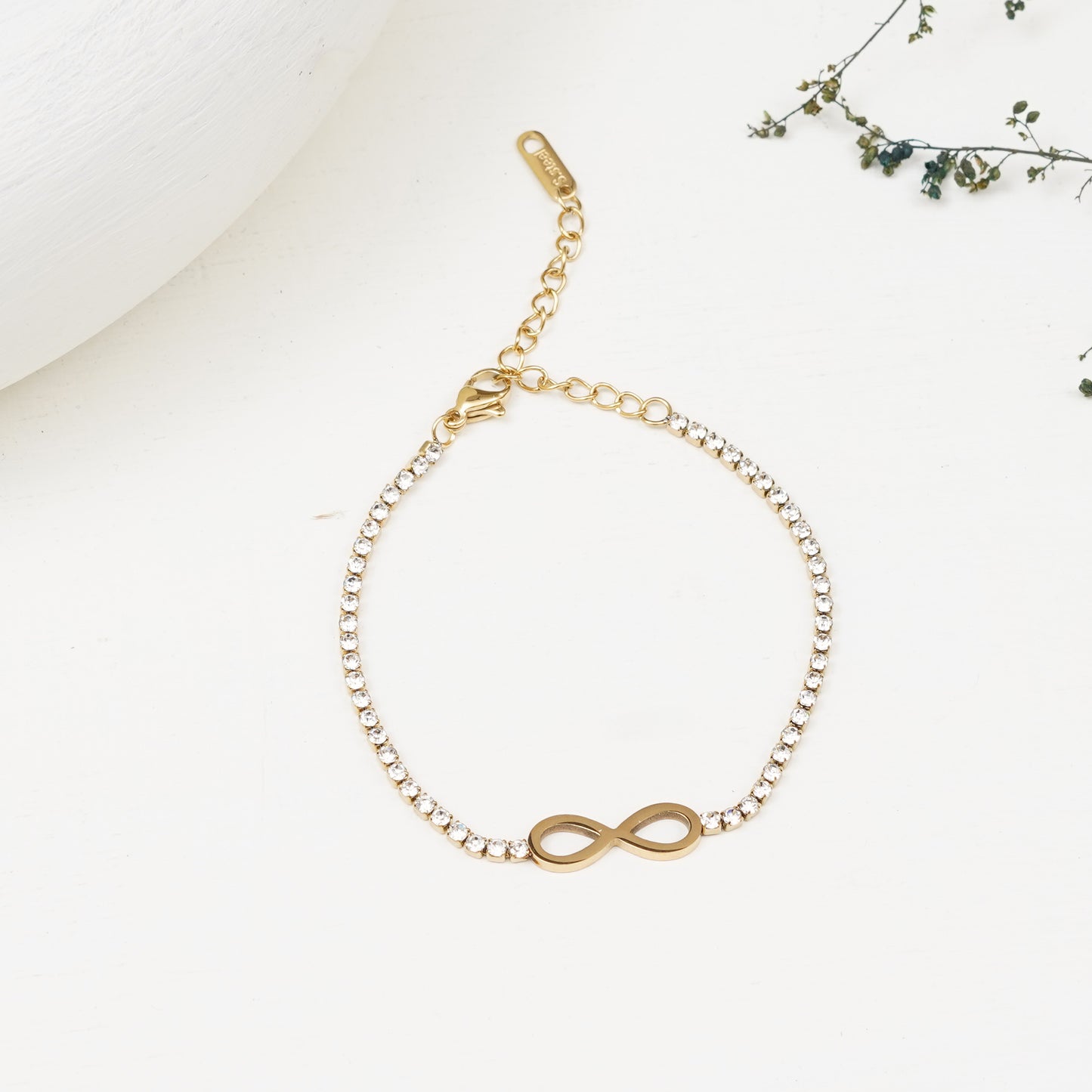 Infinity Gold Plated Chain Bracelet