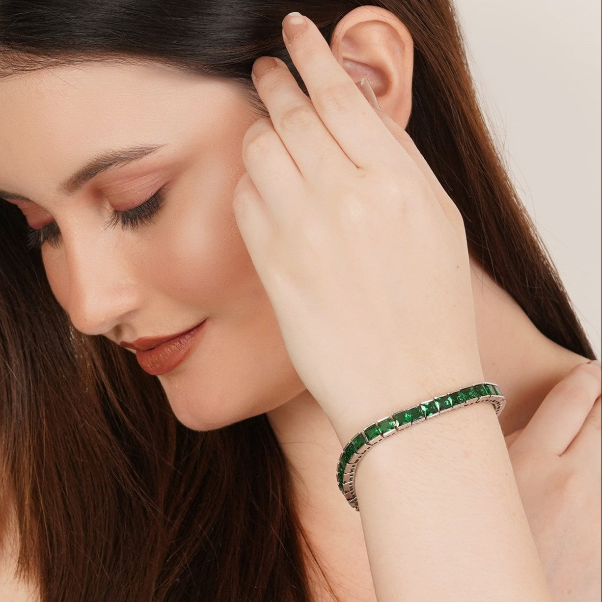 Alia's Green Tennis Bracelet