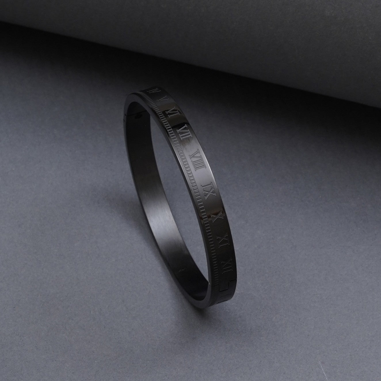 Roman Black Men's Kada Bracelet