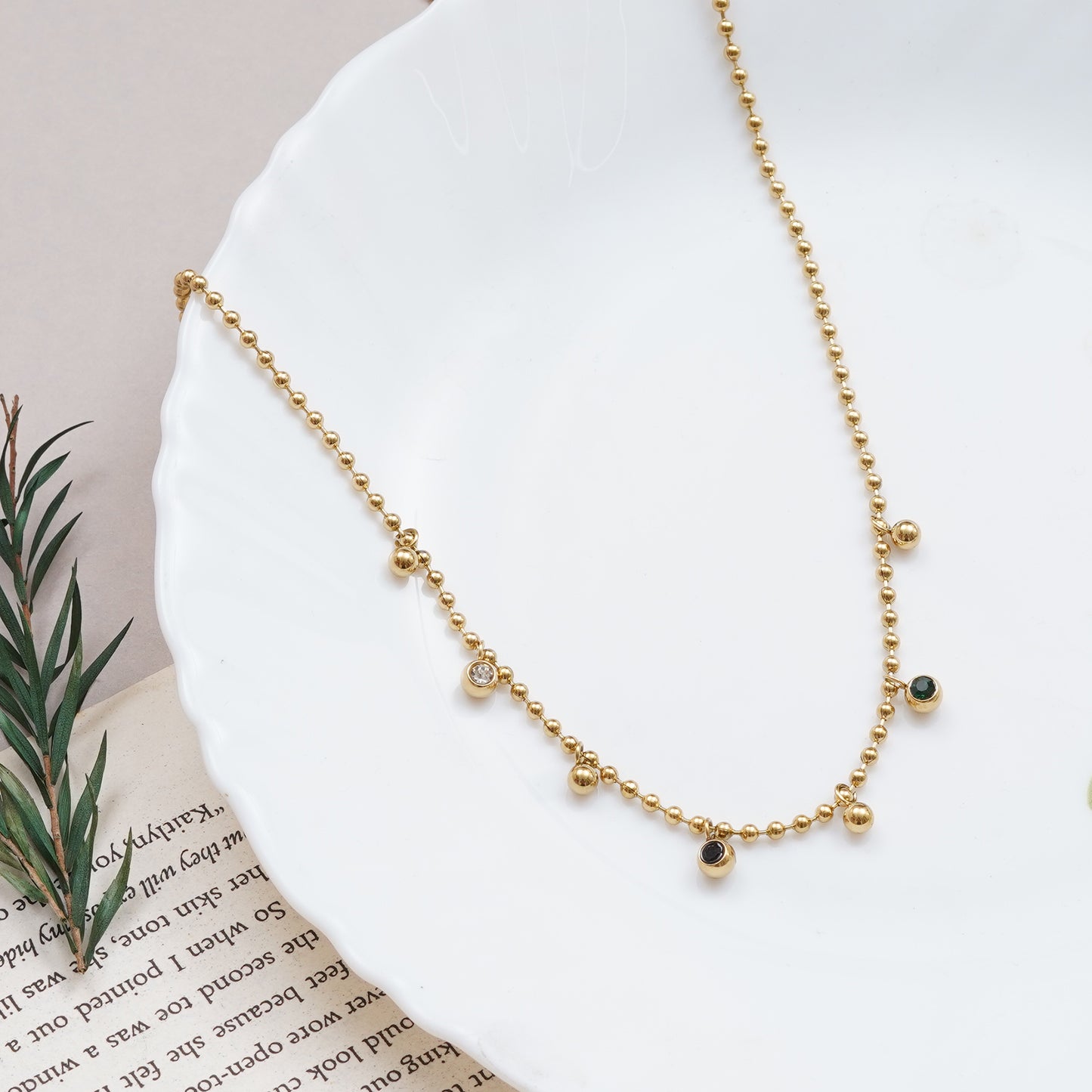 Beaded Charm Neck Chain Pendant