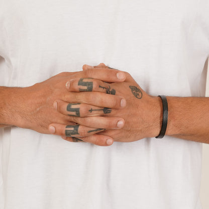 Halo Black Men's Kada Bracelet