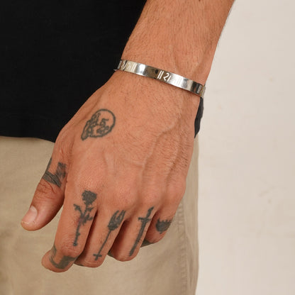 Shree Ram Silver Men's Kada Bracelet