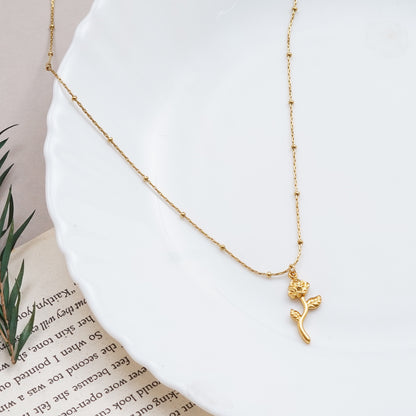 Rose Neck Chain Pendant