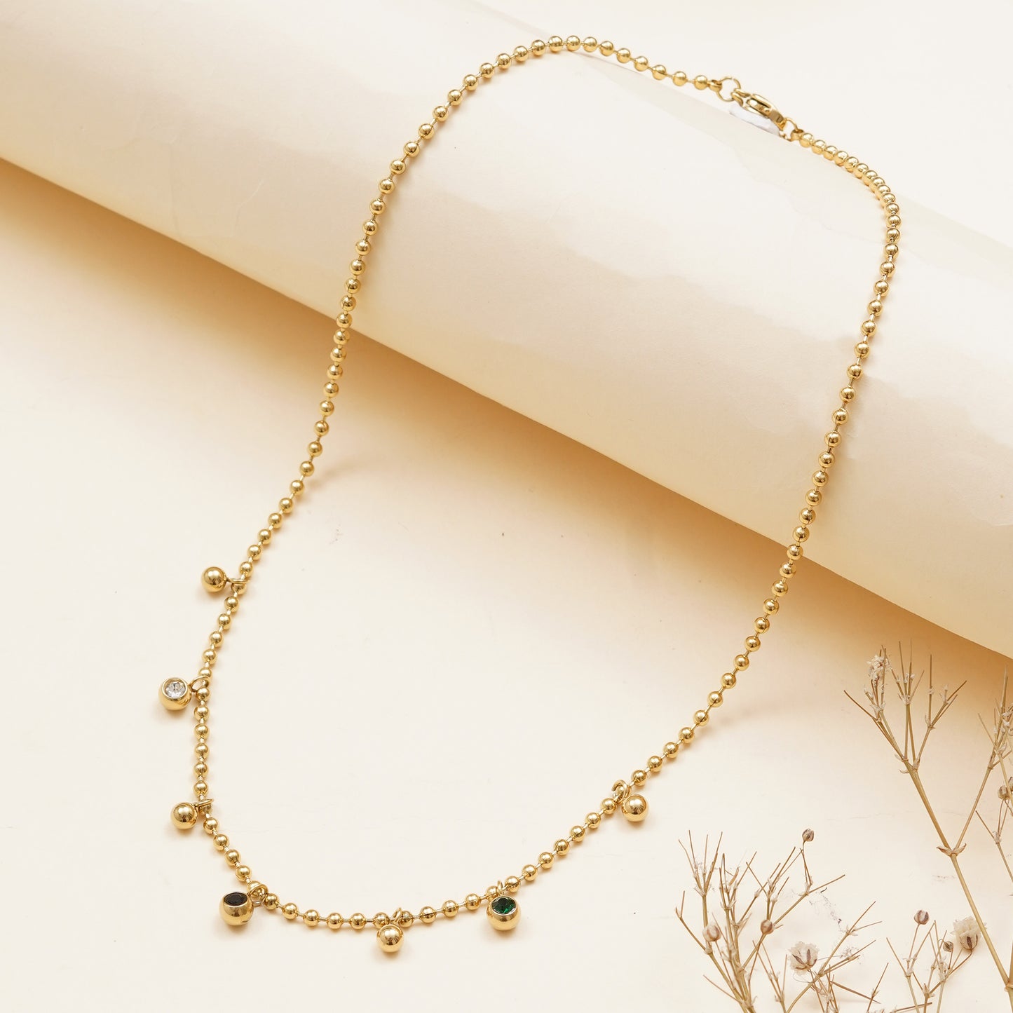 Beaded Charm Neck Chain Pendant