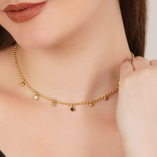 Beaded Charm Neck Chain Pendant