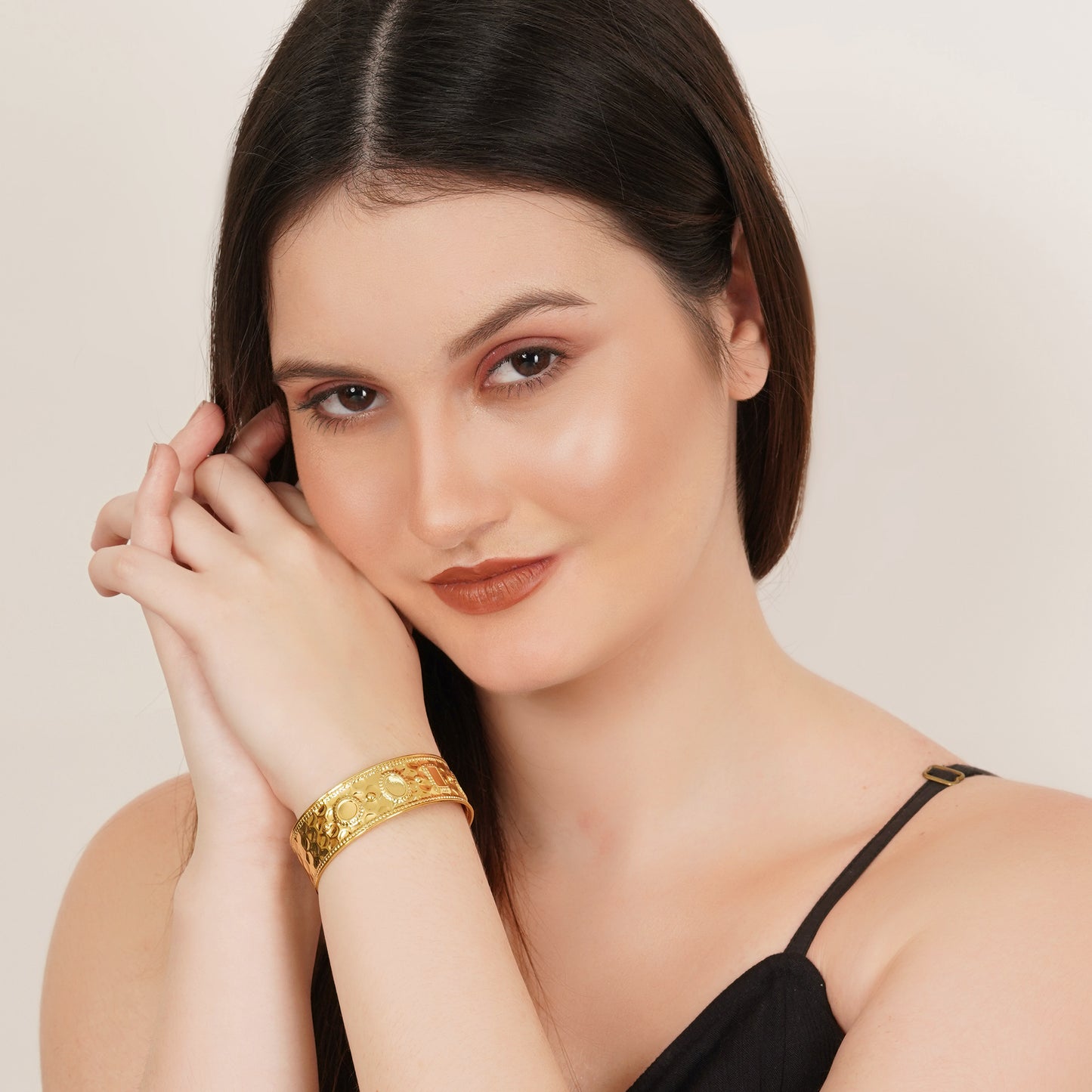 Vintage Gold Plated Cuff Bracelet