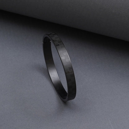 Seraphic Black Men's Kada Bracelet