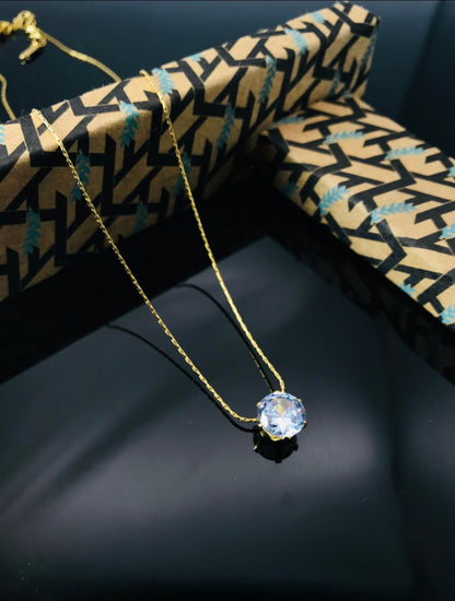 White Stone Necklace
