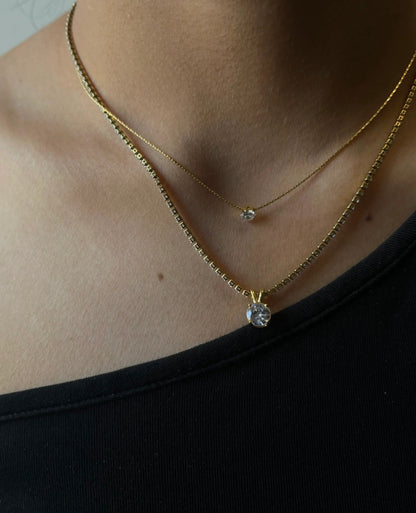 White Stone Necklace