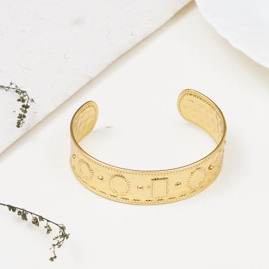 Vintage Gold Plated Cuff Bracelet