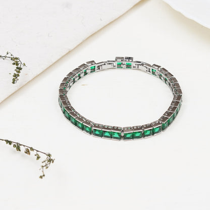 Alia's Green Tennis Bracelet