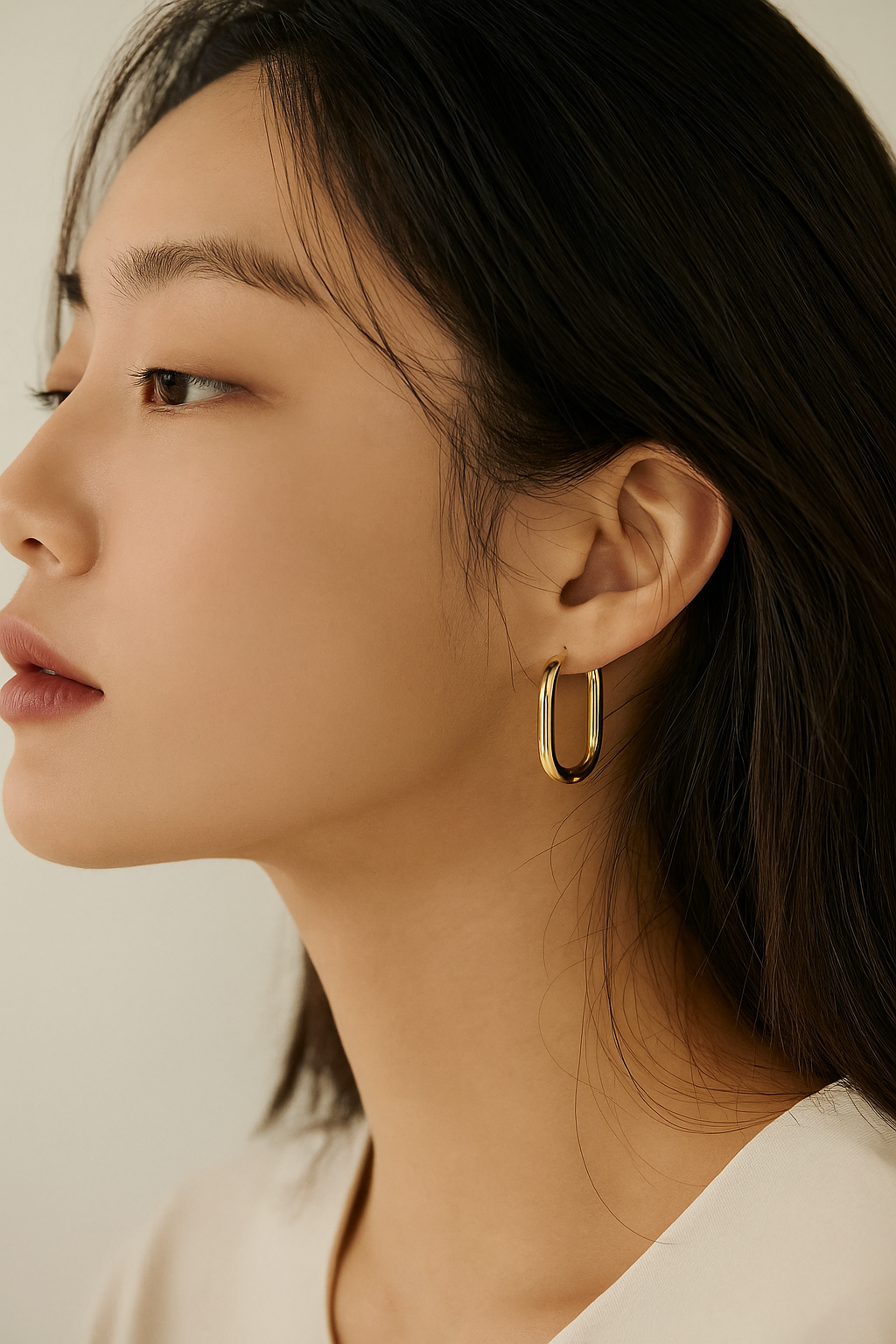 Gold-Plated Hoop Earrings