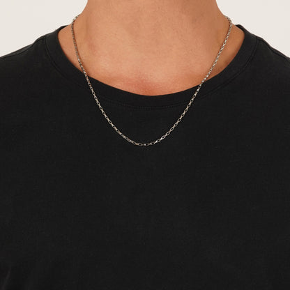 Silver Cube Neck Chain