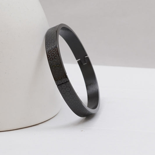 Halo Black Men's Kada Bracelet