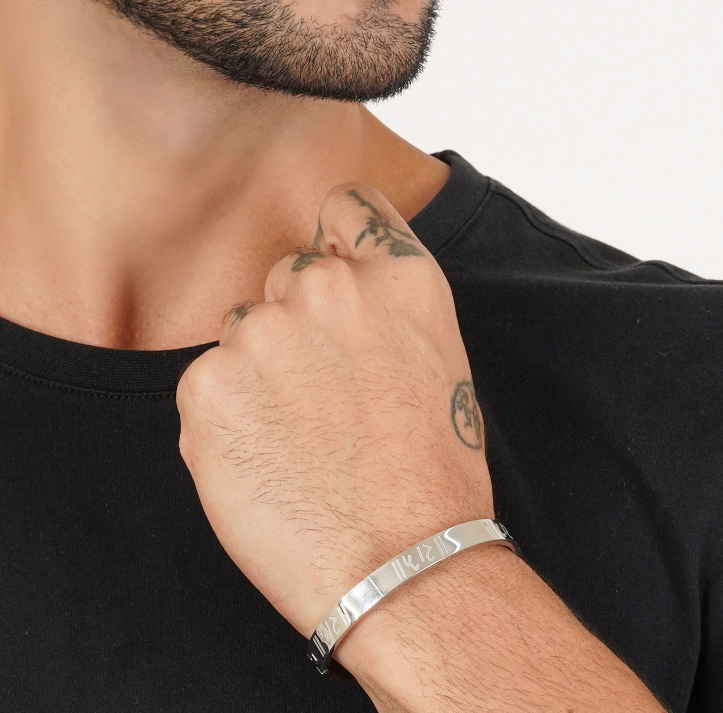 Shree Ram Silver Men's Kada Bracelet