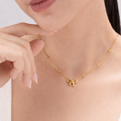 Bow Charm Necklace