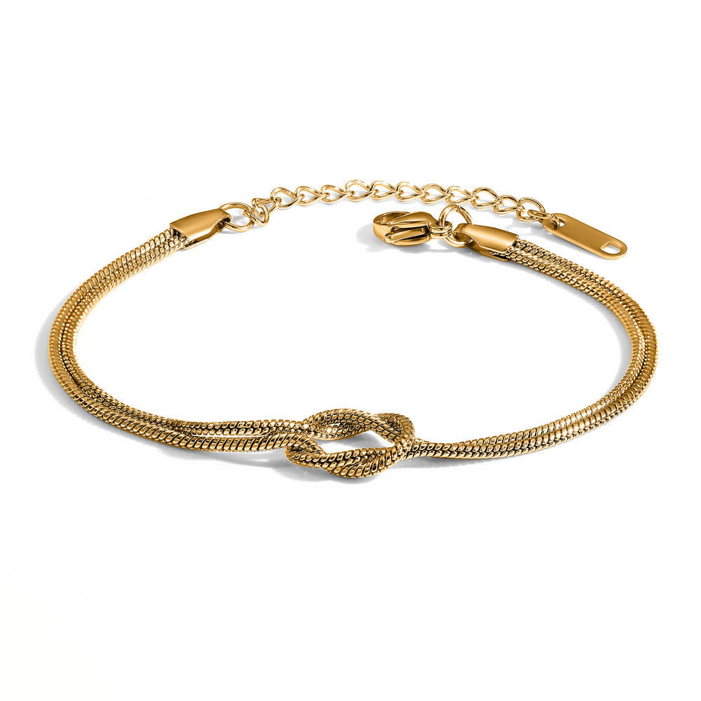 Double Rope Knot Chain Bracelet - Gold
