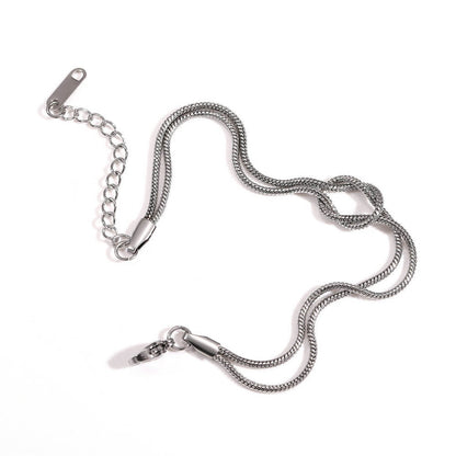 Double Rope Knot Chain Bracelet
