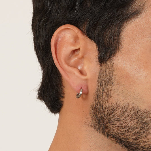 Circular Pierced Hoop Earrings