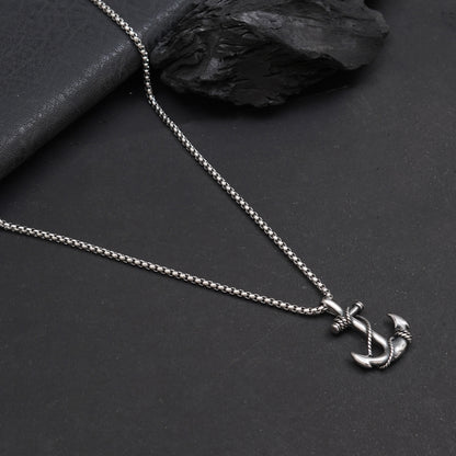 Pirates Anchor Pendant With Chain