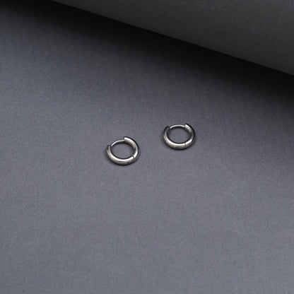 Circular Pierced Hoop Earrings