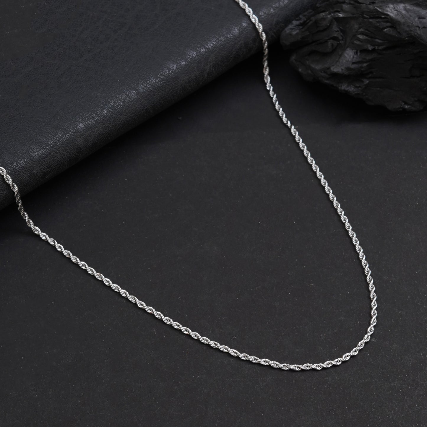 3 mm Silver Rope Chain