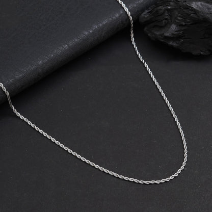 3 mm Silver Rope Chain