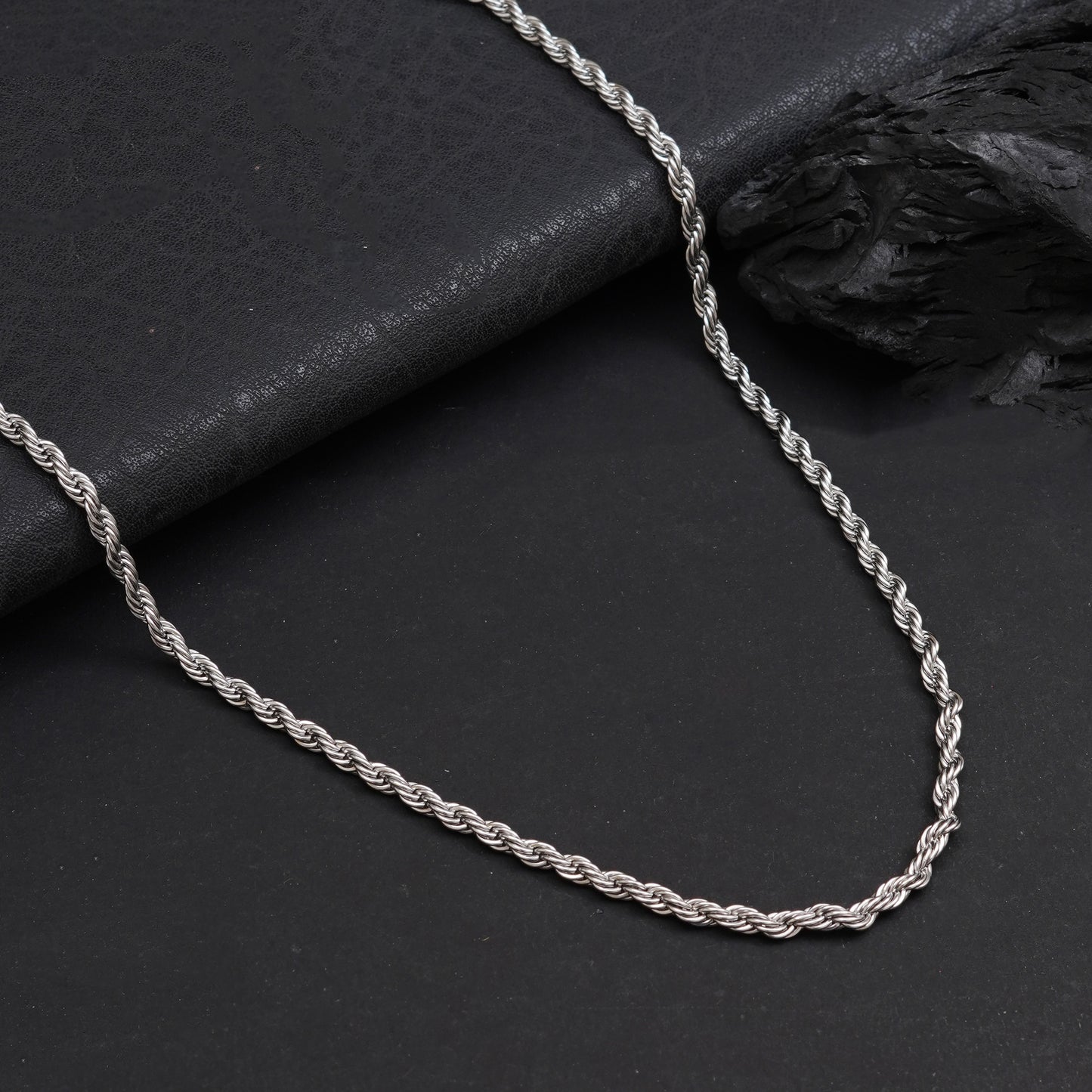 5 mm Silver Rope Neck Chain