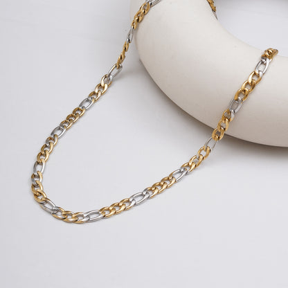 Dual Tone Cuban Neck Chain