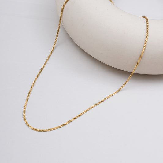 3 mm Gold Rope Chain