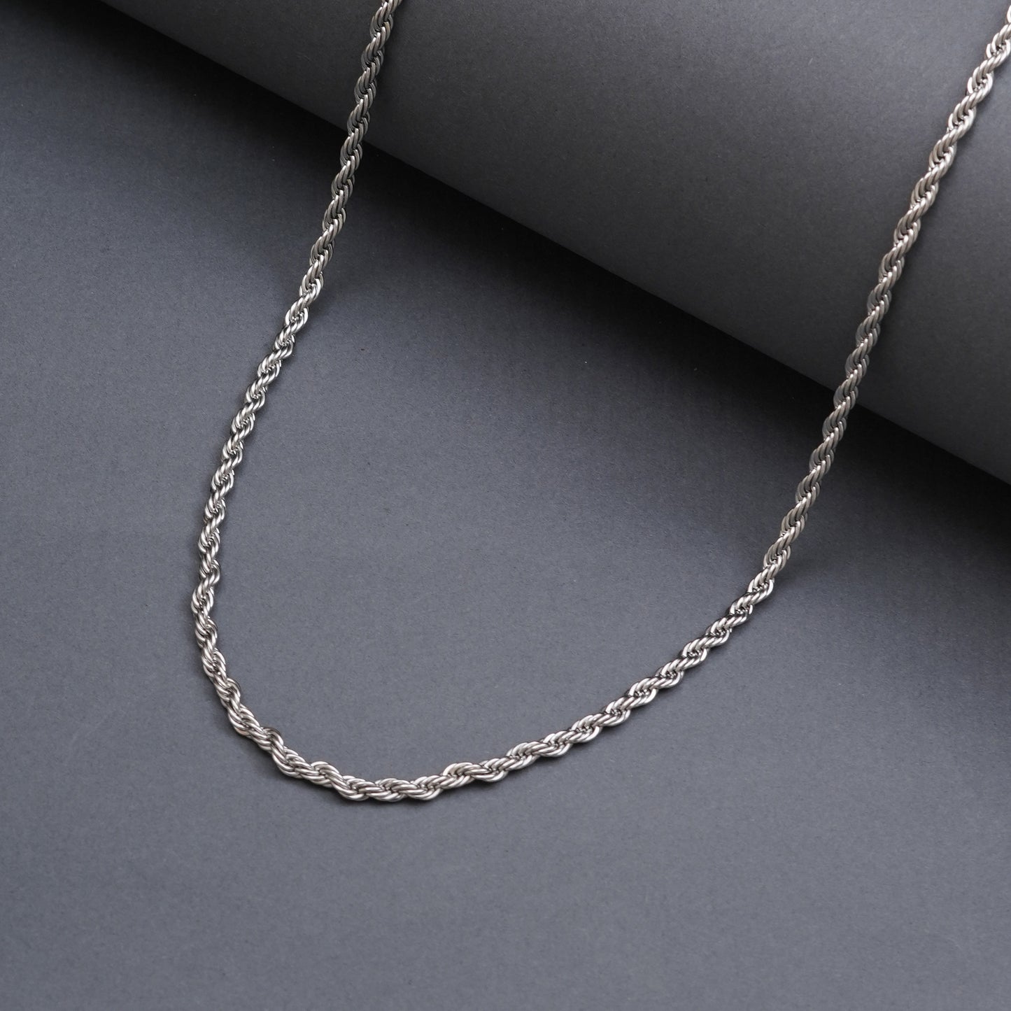 5 mm Silver Rope Neck Chain