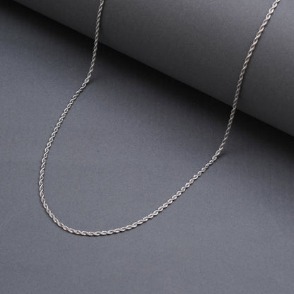 3 mm Silver Rope Chain