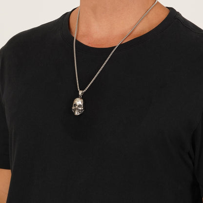 Skull Head Pendant With Chain