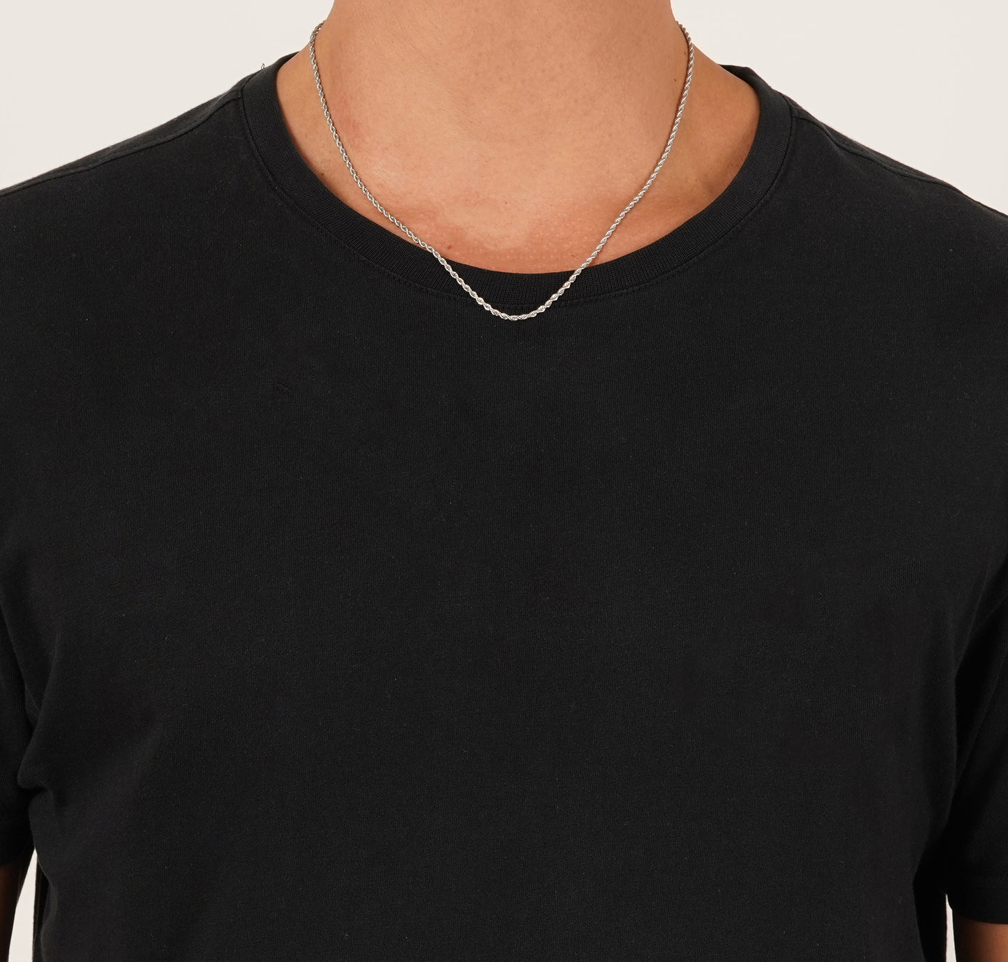 3 mm Silver Rope Chain