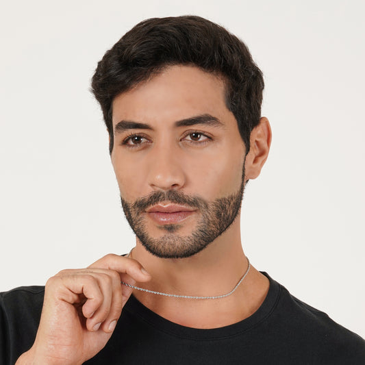 3 mm Silver Rope Chain