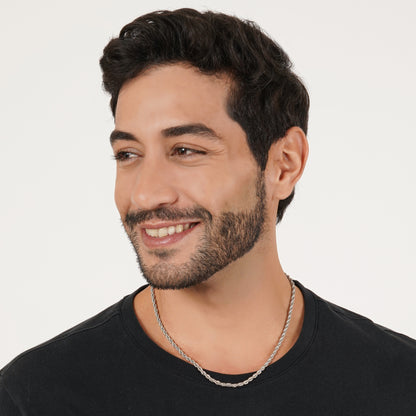 5 mm Silver Rope Neck Chain