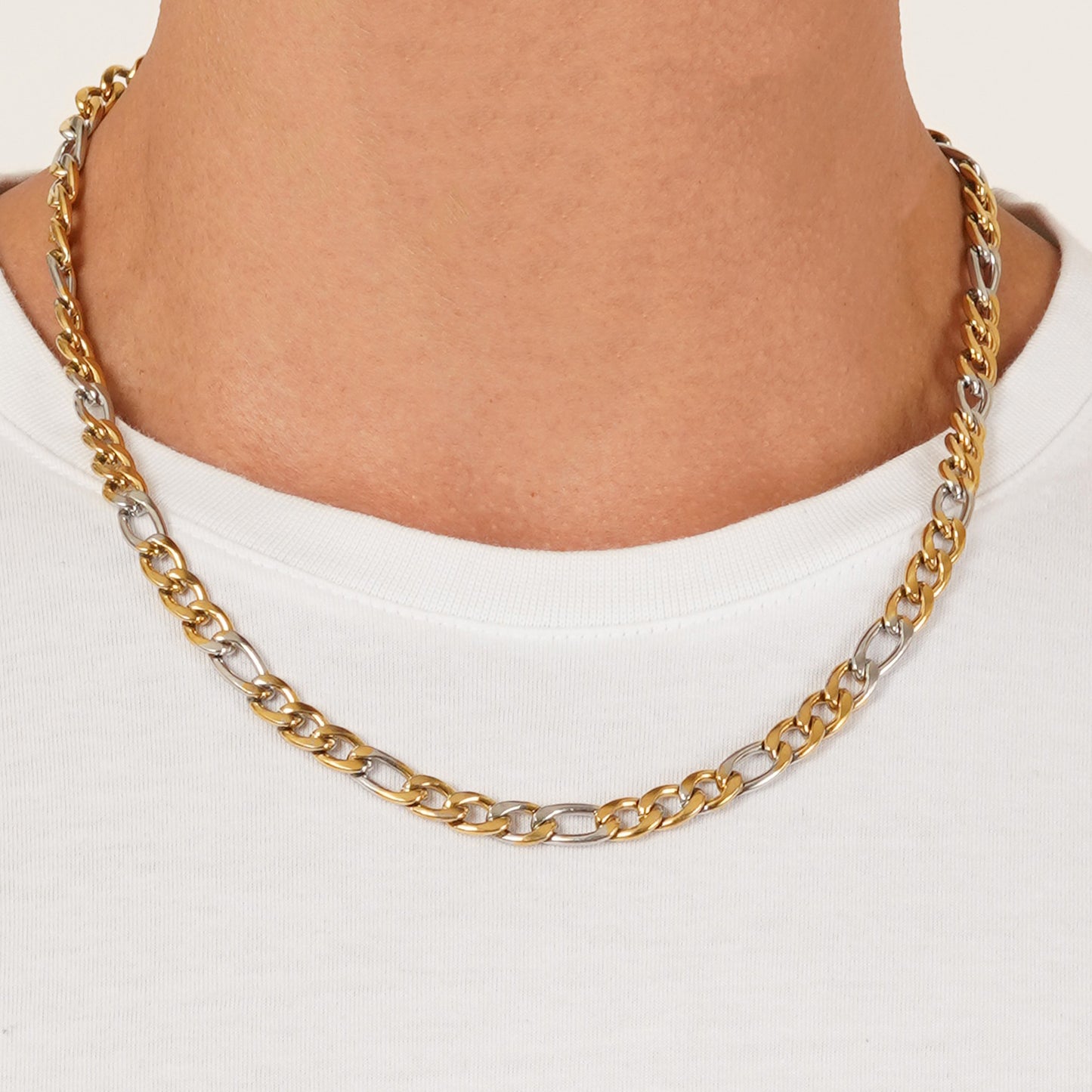 Dual Tone Cuban Neck Chain
