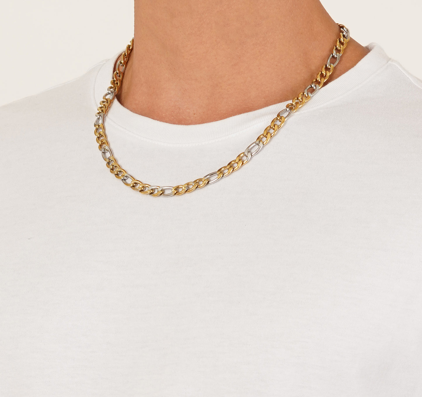 Dual Tone Cuban Neck Chain