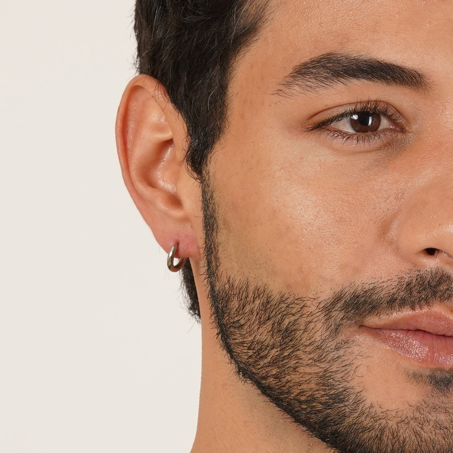 Circular Pierced Hoop Earrings