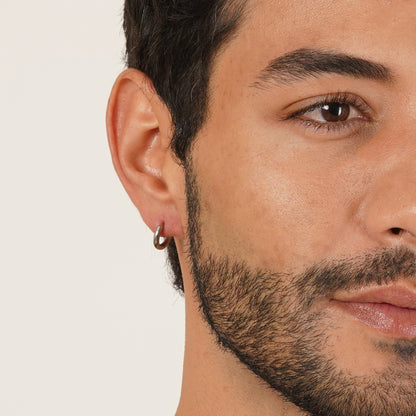 Circular Pierced Hoop Earrings