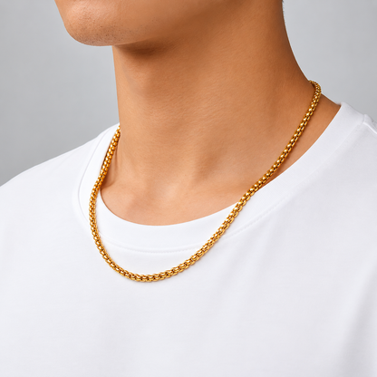 3mm Gold Box Chain